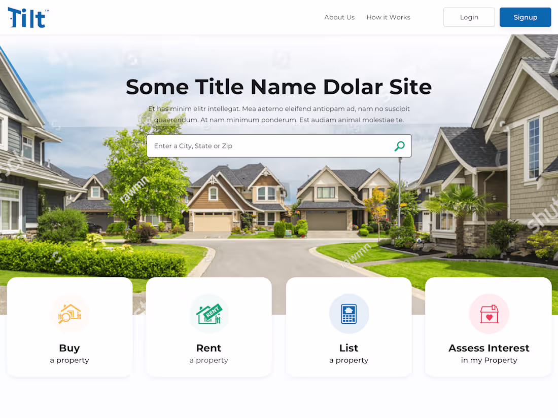 Cover image for TiltMe - Real Estate Portal