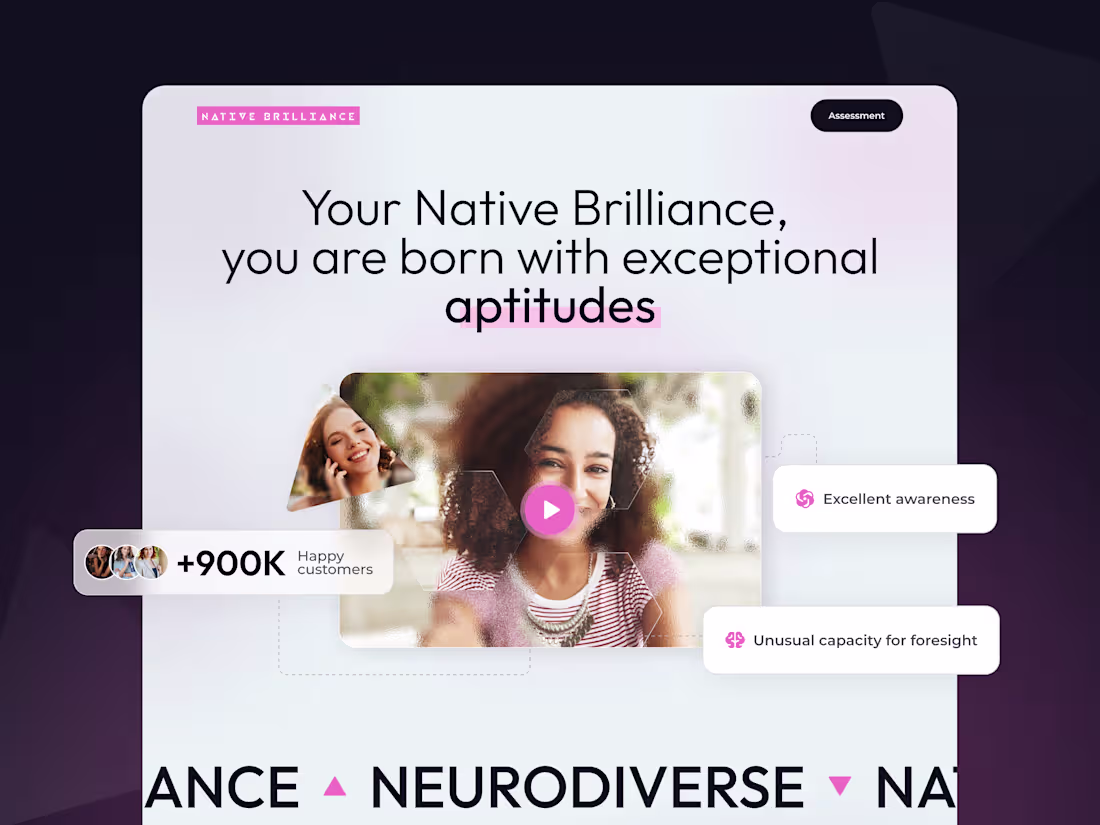 Cover image for Landing Page UX/UI Design for Mental Aptitude Program