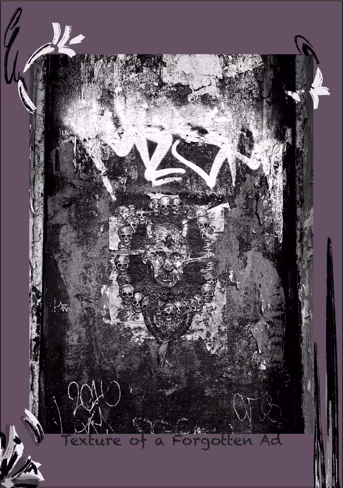 Cover image for “Texture of a Forgotten Ad” The image endures, but the messa...