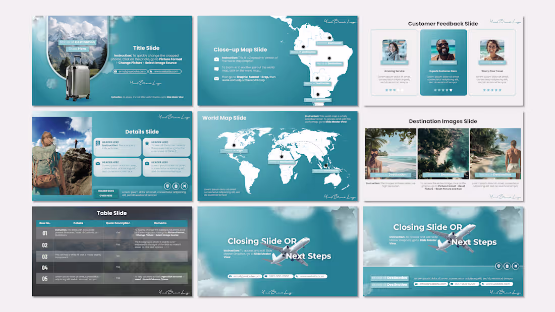 Cover image for Travel Presentation Template