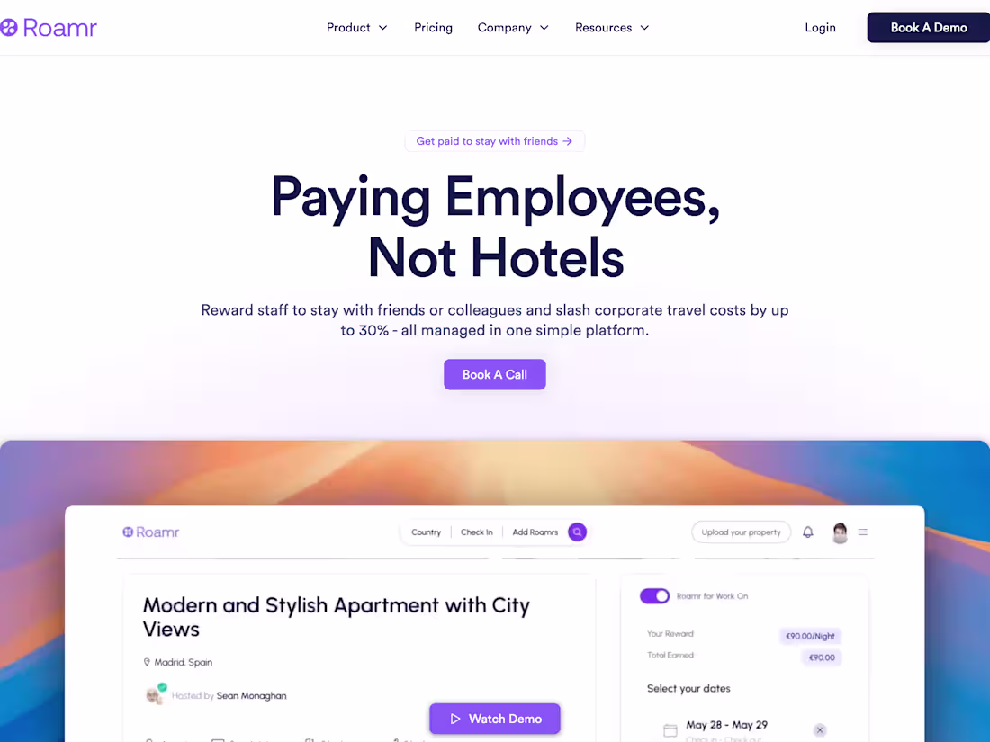 Cover image for Roamr Website (Webflow Design & Development)