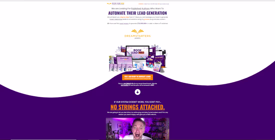 Cover image for High‑Conversion Booking Funnel for Book Lead Pro