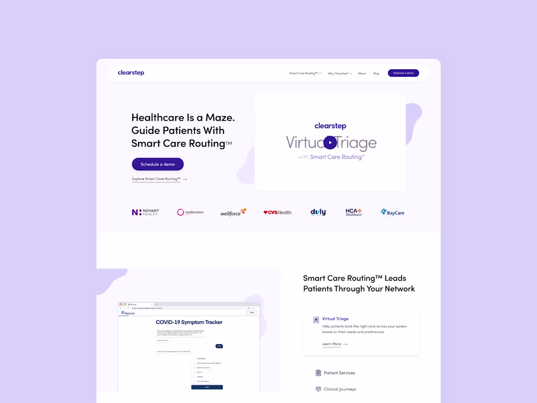 Cover image for Clearstep Website Design