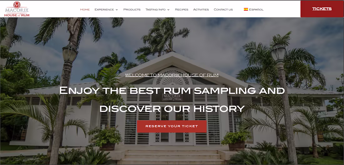 Cover image for Managed the delivery of the Macorix House of Rum website, a ...
