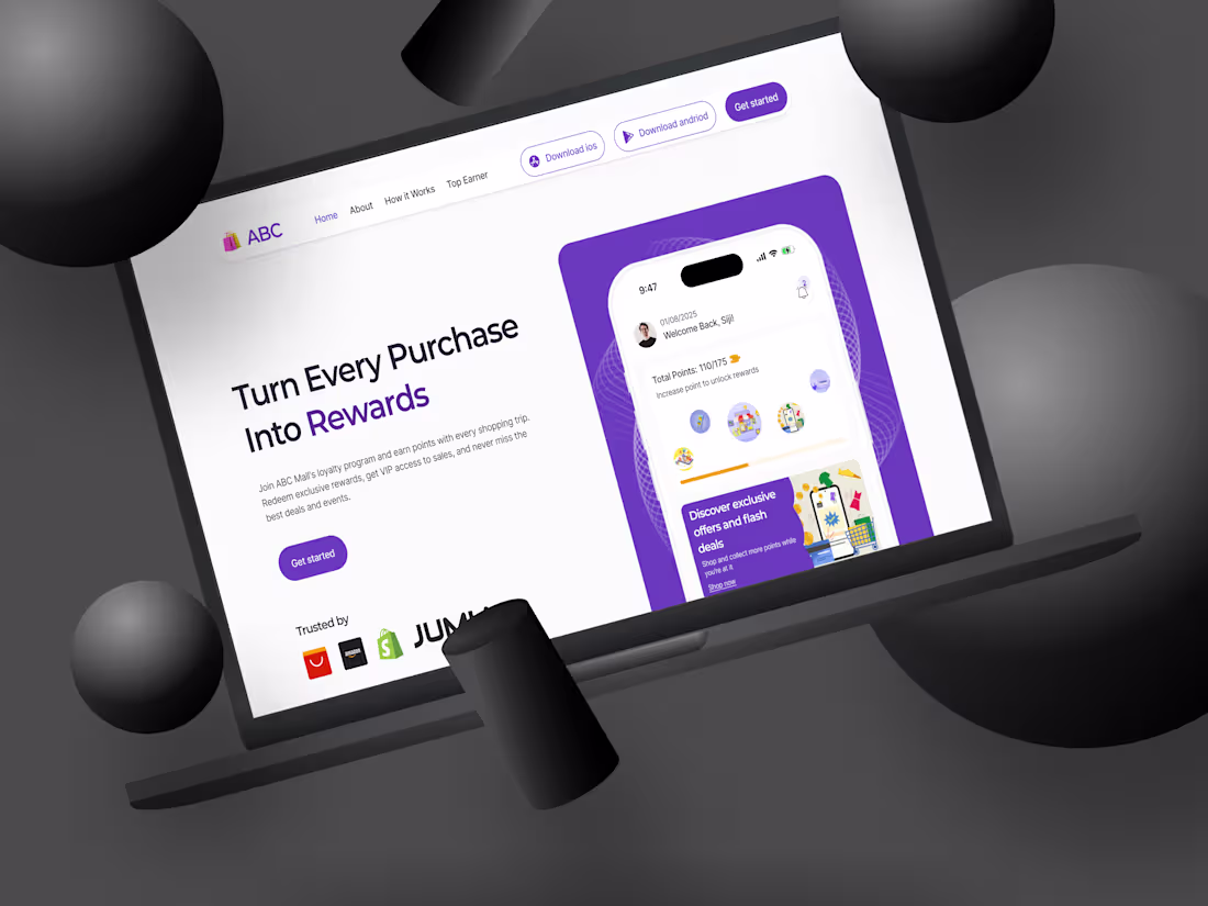 Cover image for ABC Shop E-commerce Website Design