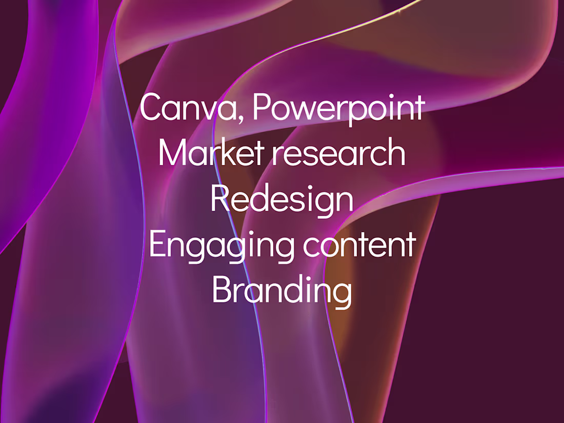 Cover image for Market research and presentation design