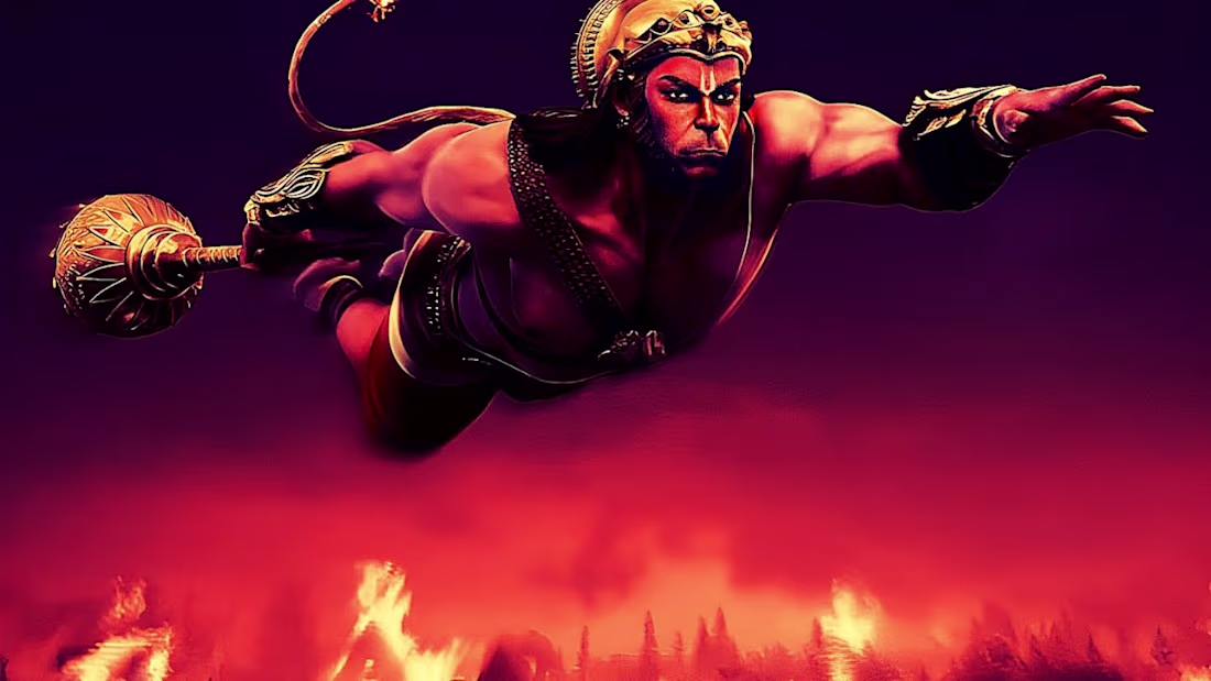 Cover image for "Bajrang Bali Beat: The Ultimate Hanuman Chalisa Rap" - YouTube