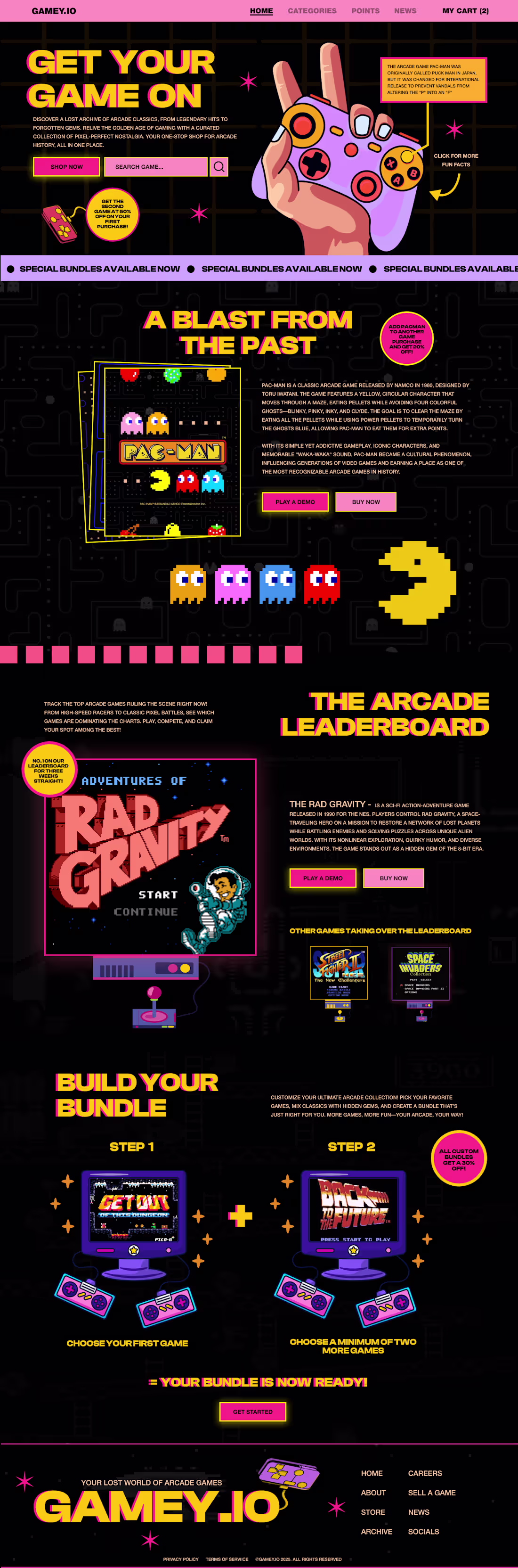 Cover image for Gamey.io - UI design