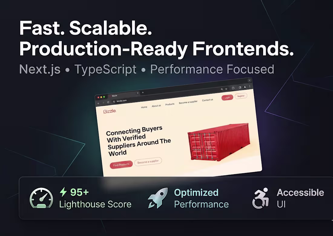 Cover image for 	Build Fast, Scalable Web Apps with Next.js