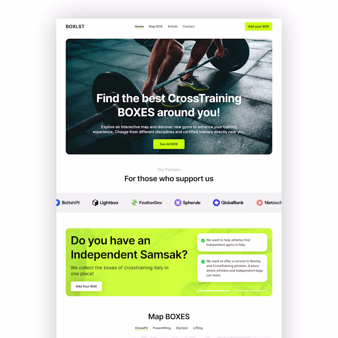 Cover image for Landing Page GYM Community