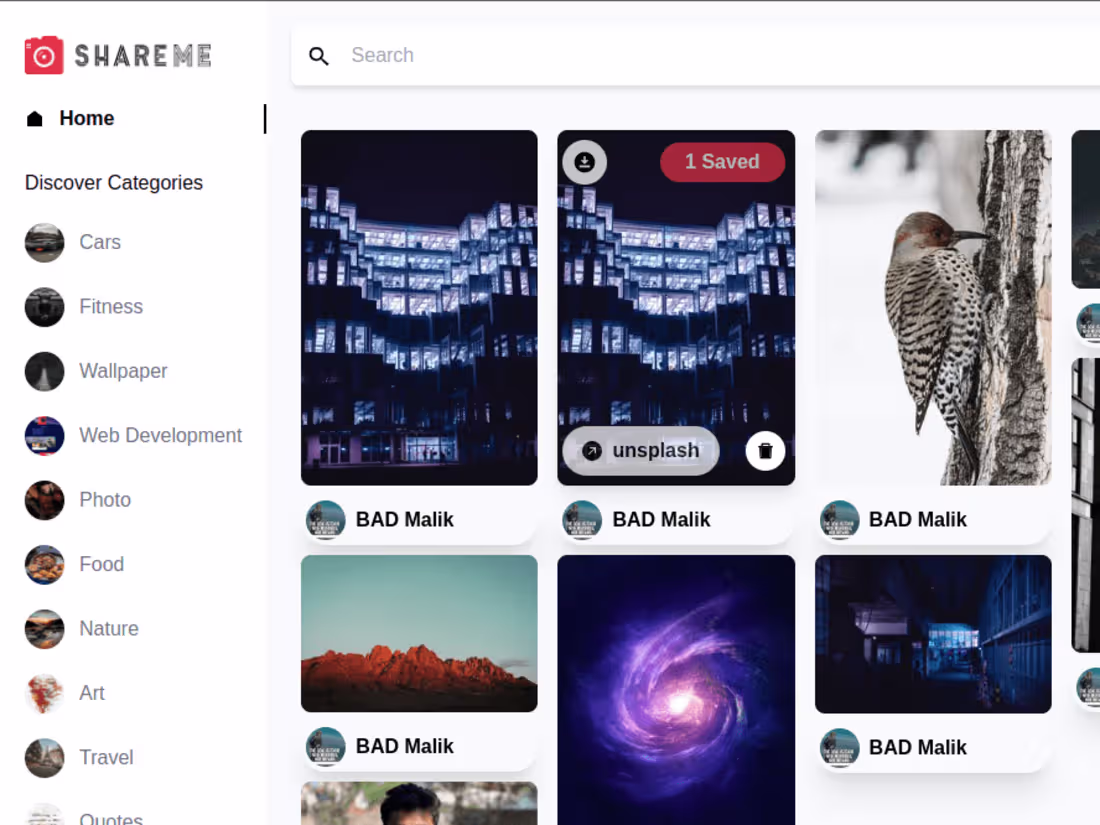 Cover image for Viralx Gallery (Pinterest Clone)