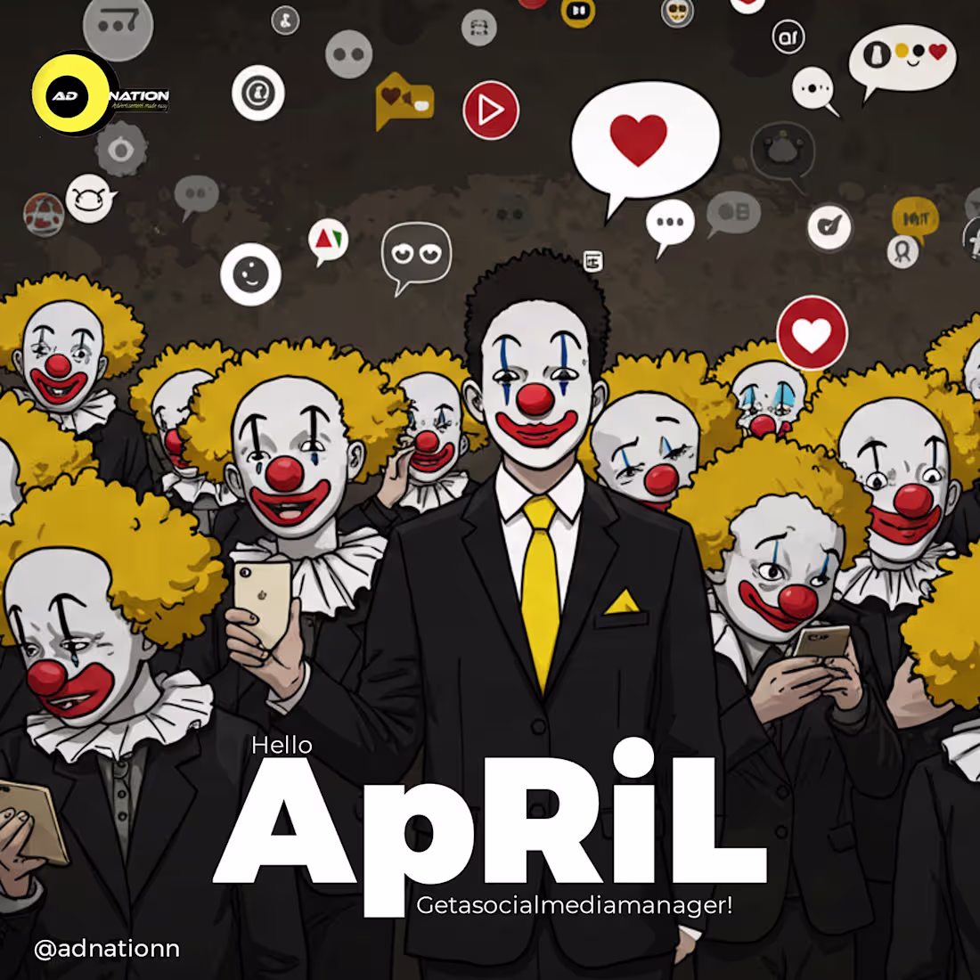 Cover image for HAPPY NEW MONTH APRIL SOCIAL MEDIA DESIGN