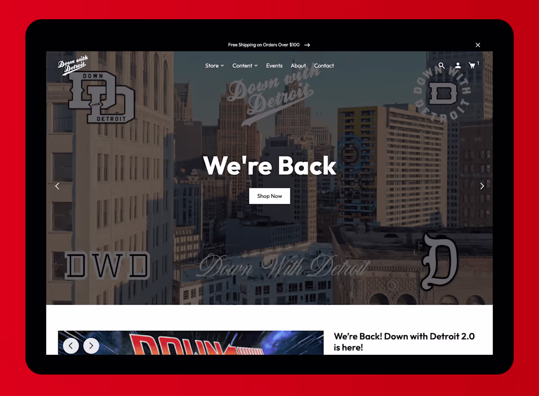 Cover image for Down With Detroit: Webflow Development & SEO Strategy