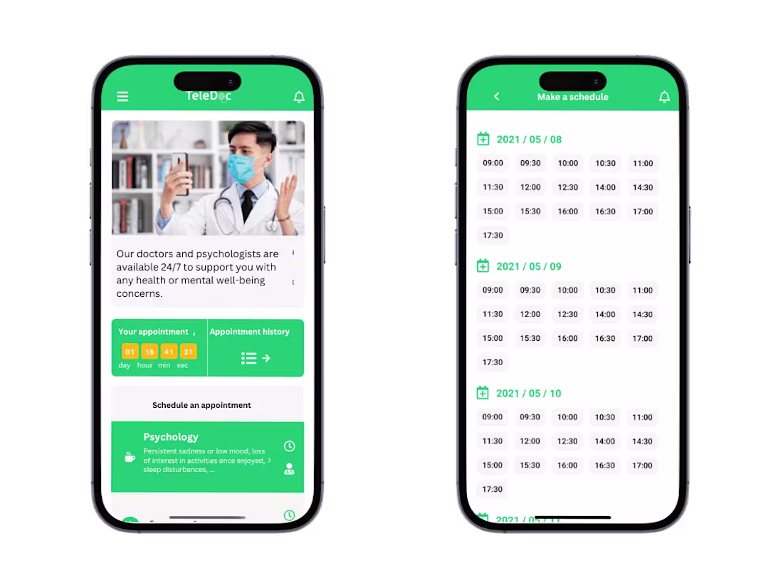 Cover image for Mobile App Development for TeleDoc 