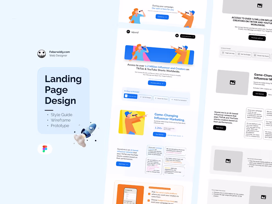 Cover image for Landing Page Soundme - Digital Marketing Campaign