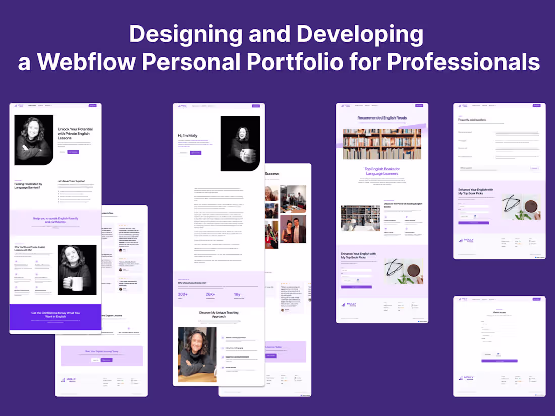 Cover image for Design & Webflow Development: Portfolio for Solopreneur