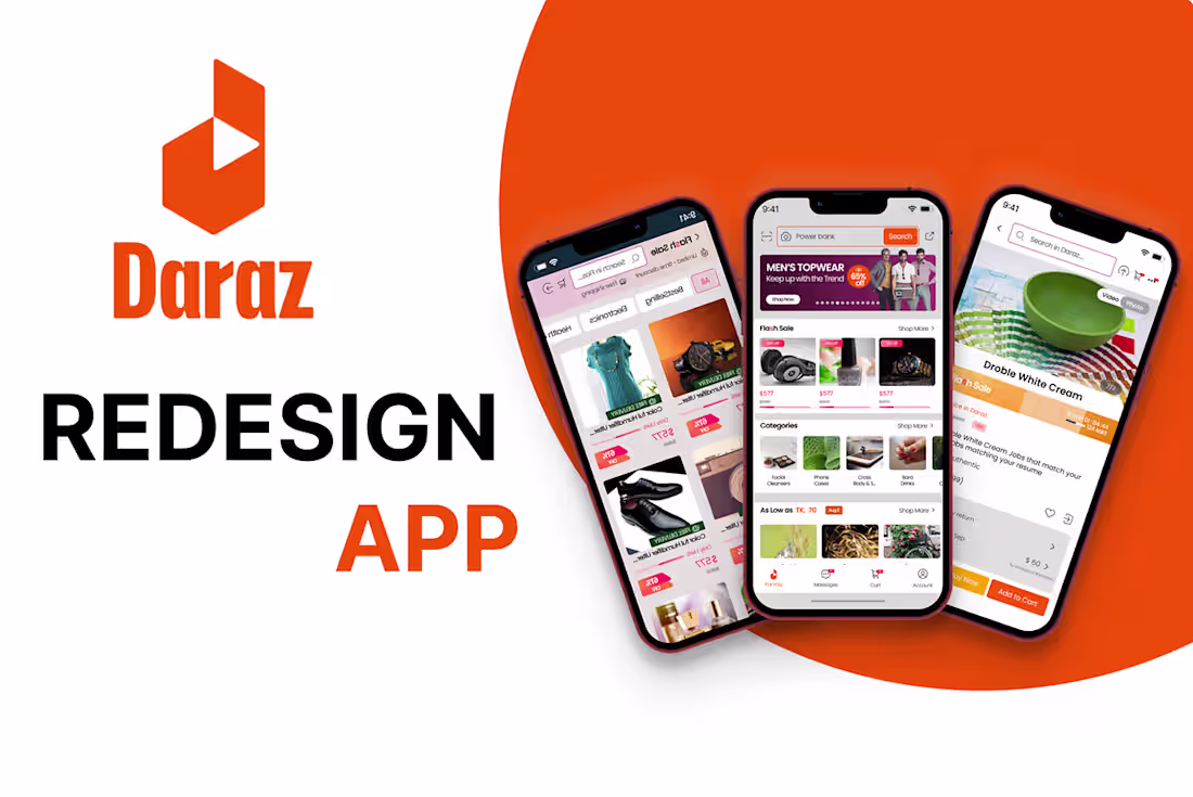 Cover image for DARAZ REDESIGN APP :: Behance