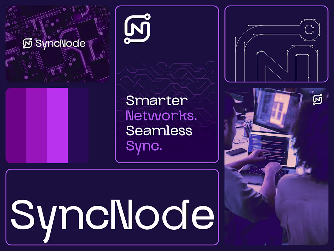 Cover image for Logo Design for a Tech Networking & Automation Brand - SyncN...