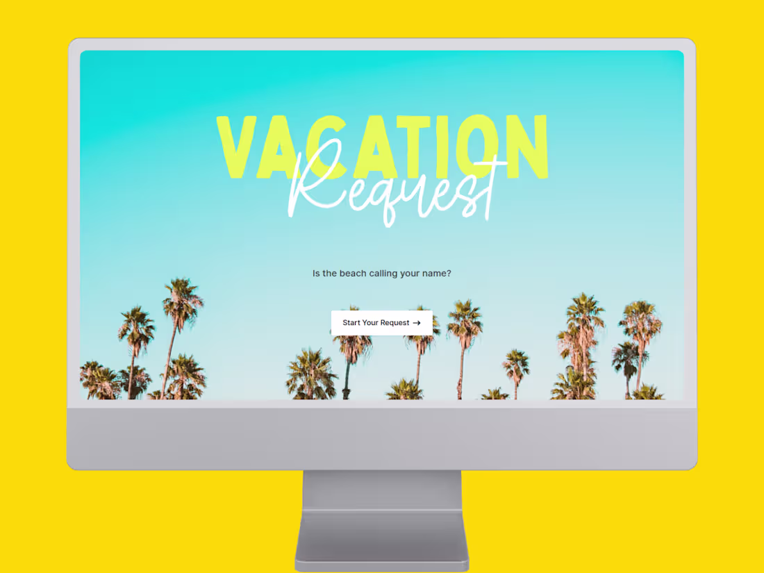 Cover image for Vacation Request Form