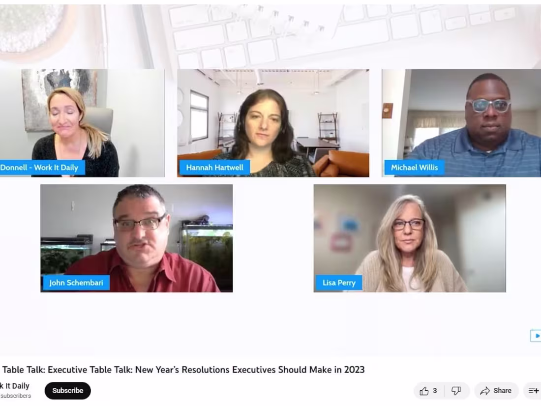 Cover image for Executive Table Talk: Executive Table Talk: New Year’s Resoluti…