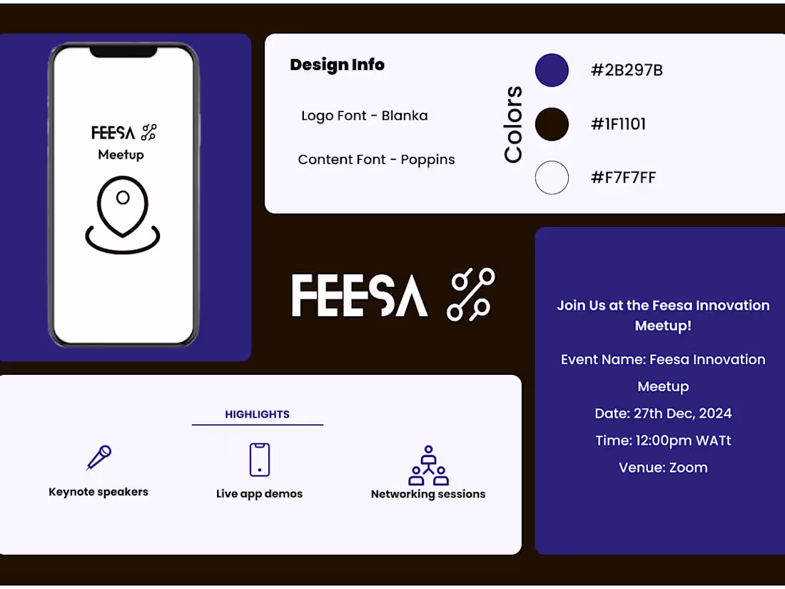Cover image for Feesa Busineess Meetup Flyer :: Behance
