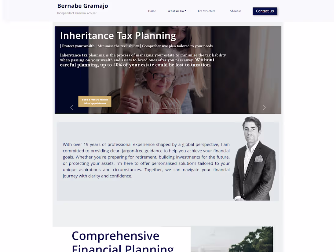 Cover image for Bernabe Gramajo - Financial Planning & Wealth Management