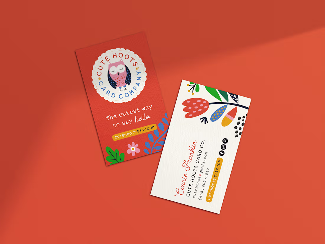 Cover image for 🦉Handmade Greeting Card Shop Branding