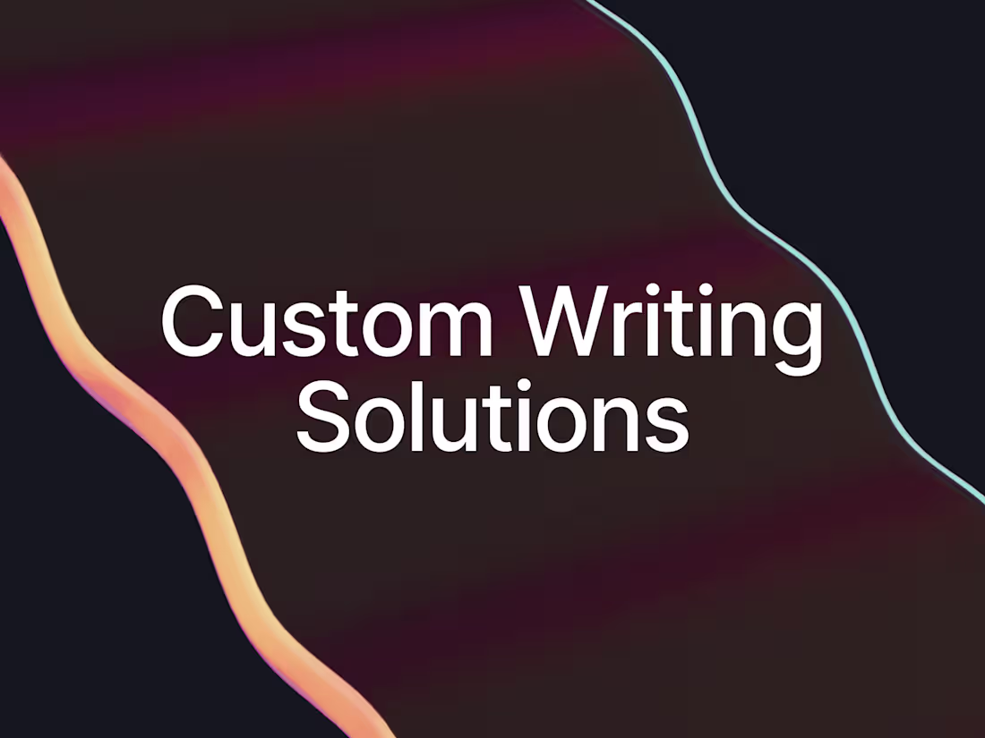Cover image for Custom Writing Solutions