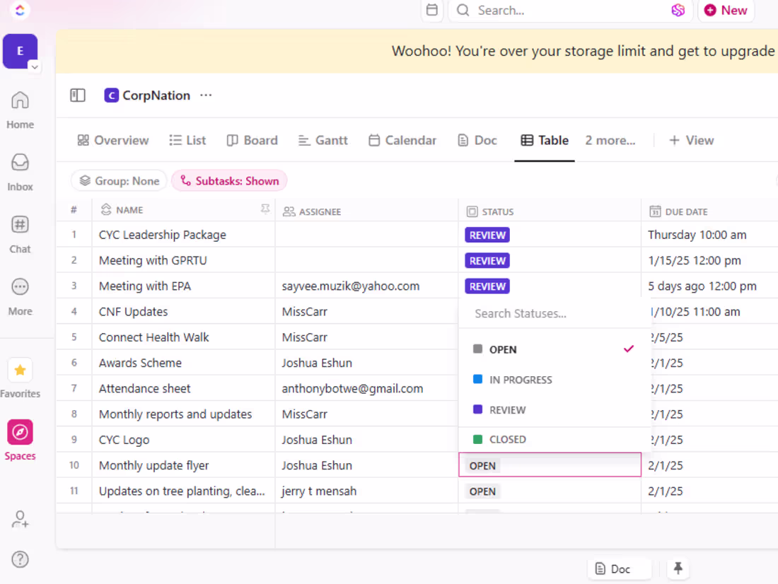 Cover image for ClickUp Project Setup and Optimization