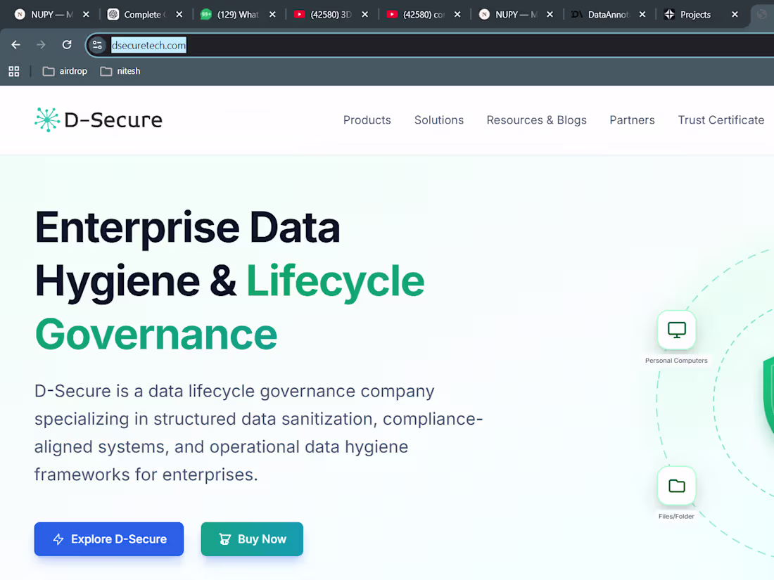 Cover image for Professional Website Development for DSecureTech - Enhance U...