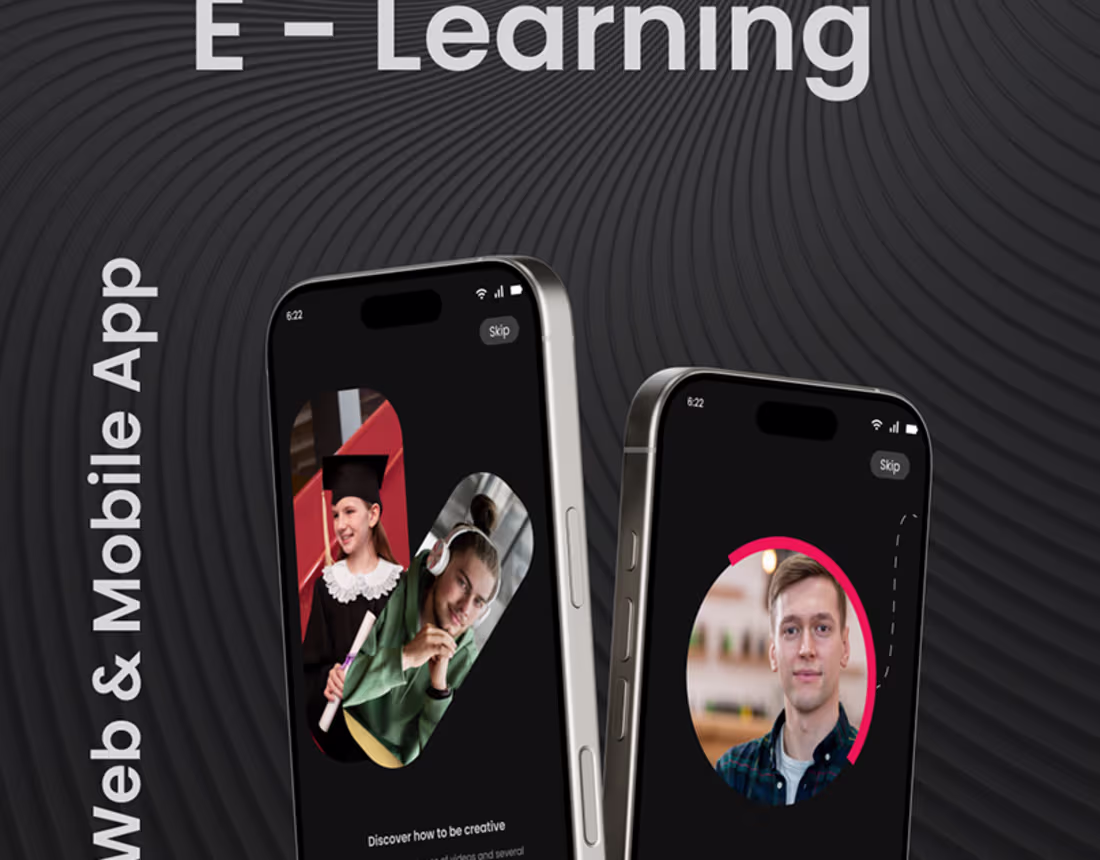 Cover image for E- Learning Web & Mobile App Presentation :: Behance