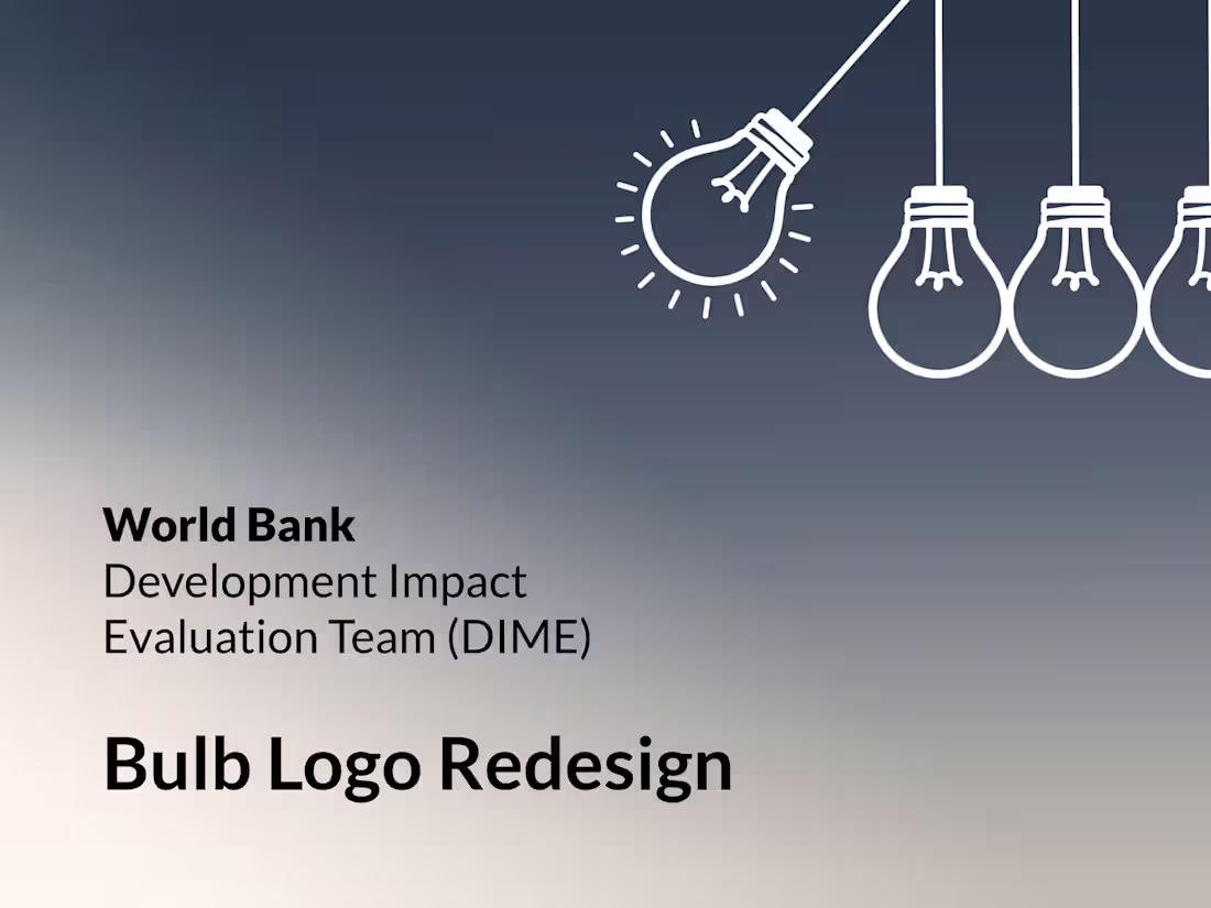 Cover image for Logo Redesign - DIME Team at World Bank