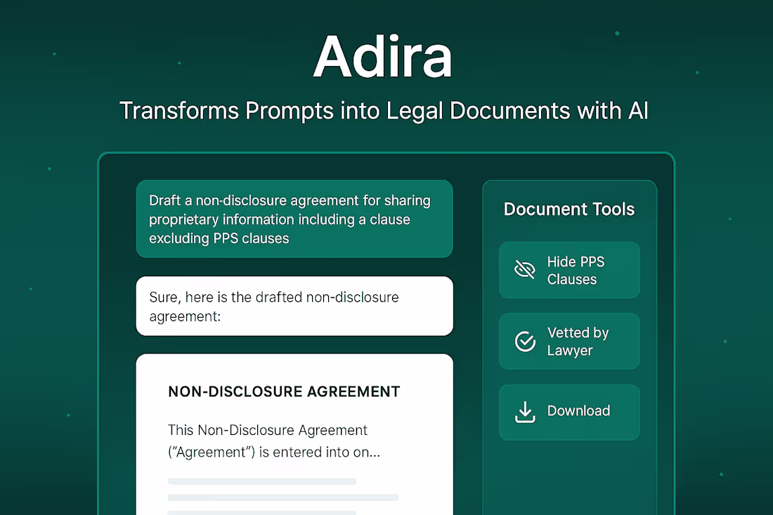 Cover image for Development of Adira AI for Legal Documentation