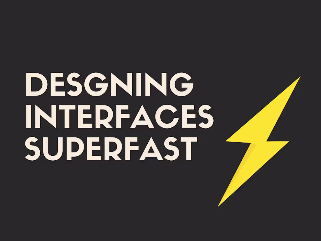 Cover image for Re-designing/Designing User Interfaces Super fast