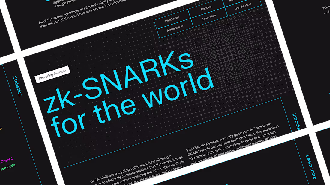Cover image for zk-SNARKs by Filecoin