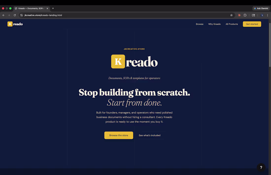 Cover image for Kreado. This is my automated