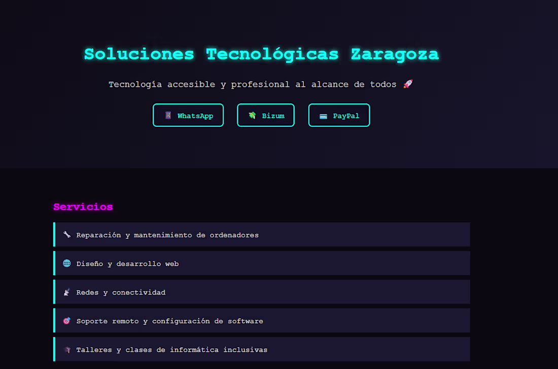 Cover image for I’m currently working on NeoTech Zaragoza, a modern web plat...