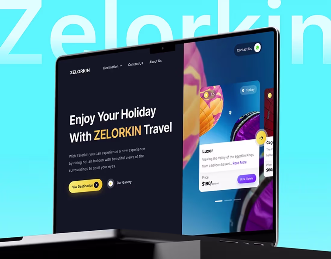 Cover image for Travel Agency Landing Page UI/UX