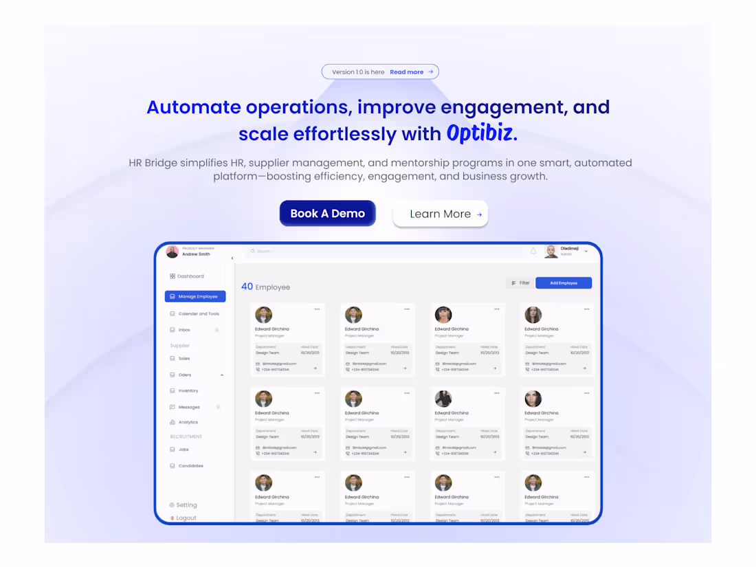 Cover image for I design research back App and website.