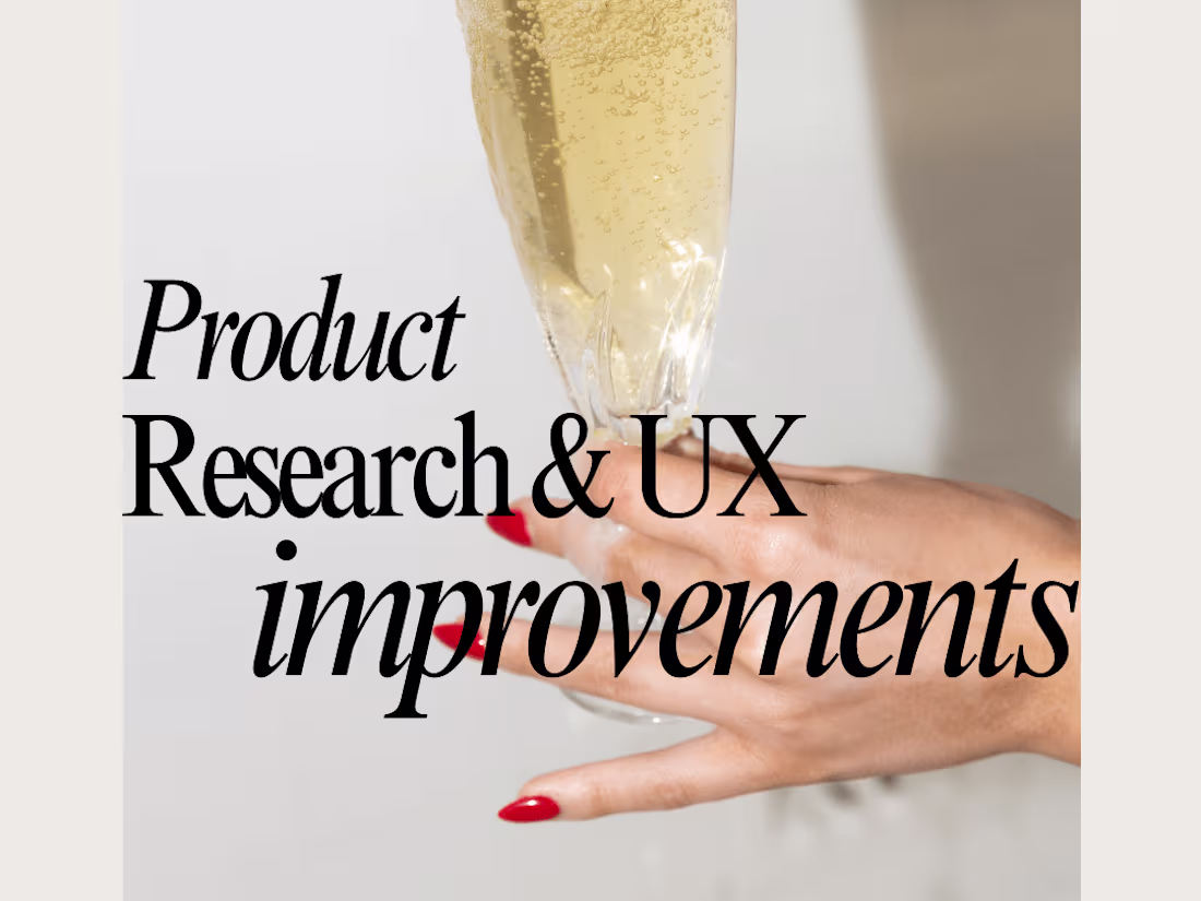 Cover image for  PRODUCT RESEARCH & UX IMPROVEMENTS FOR SAAS