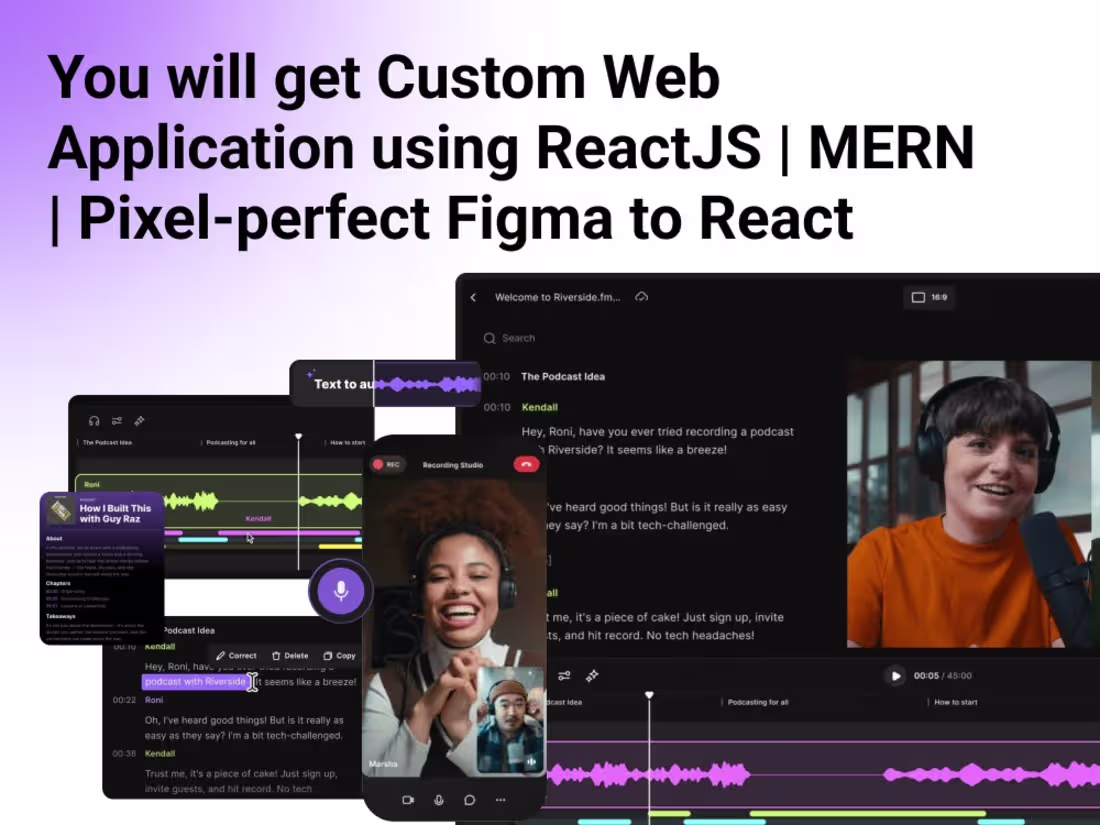 Cover image for Custom Web Application using MERN, Pixel-perfect Figma to React