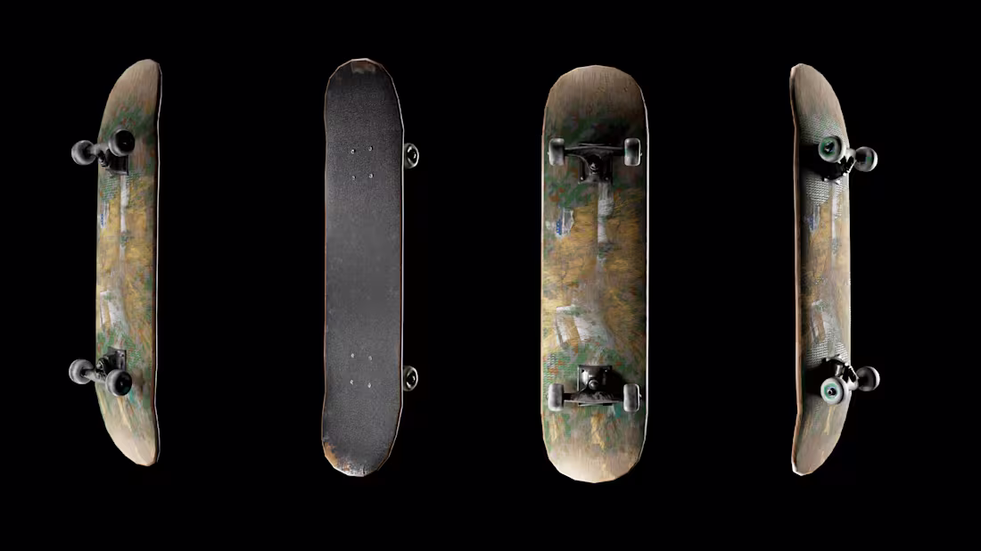 Cover image for 3D skateboard