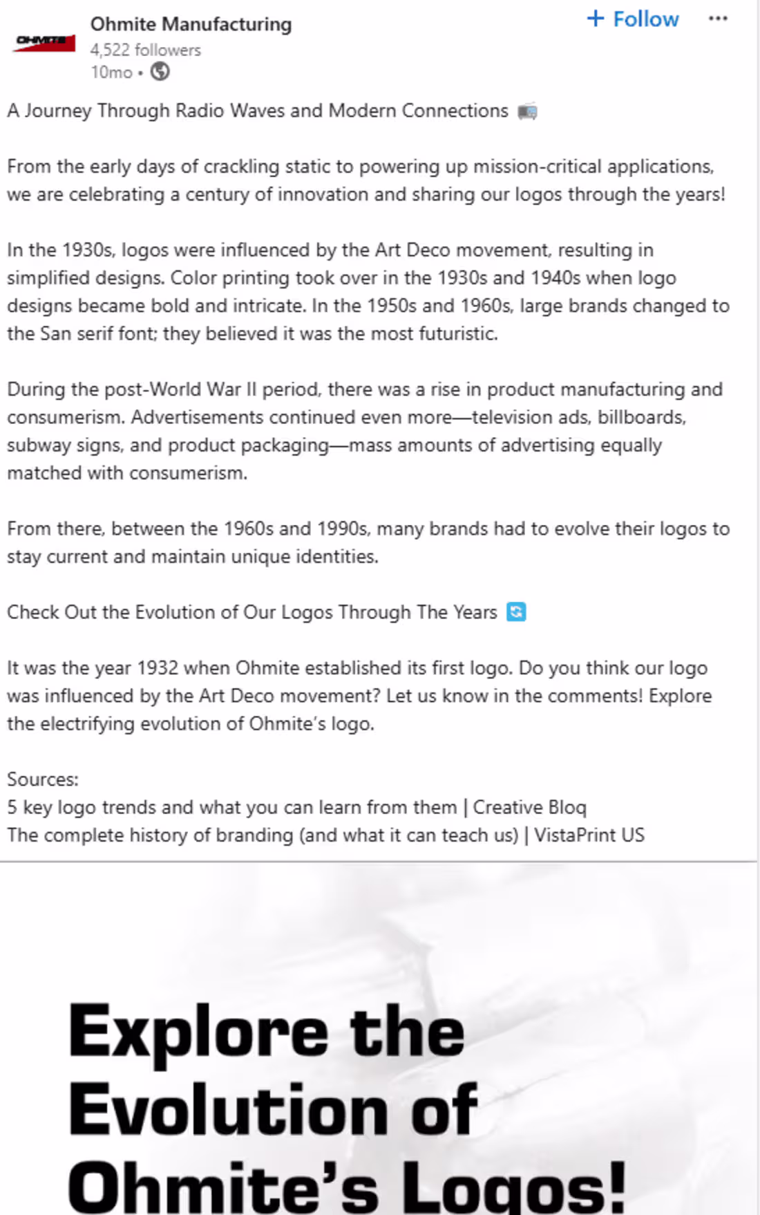 Cover image for LinkedIn Post: Evolution of Logos