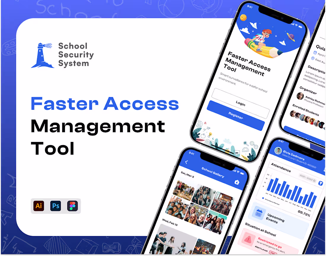 Cover image for School Security System Mobile App :: Behance