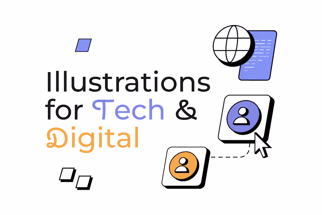 Cover image for Illustrations for Tech & Digital