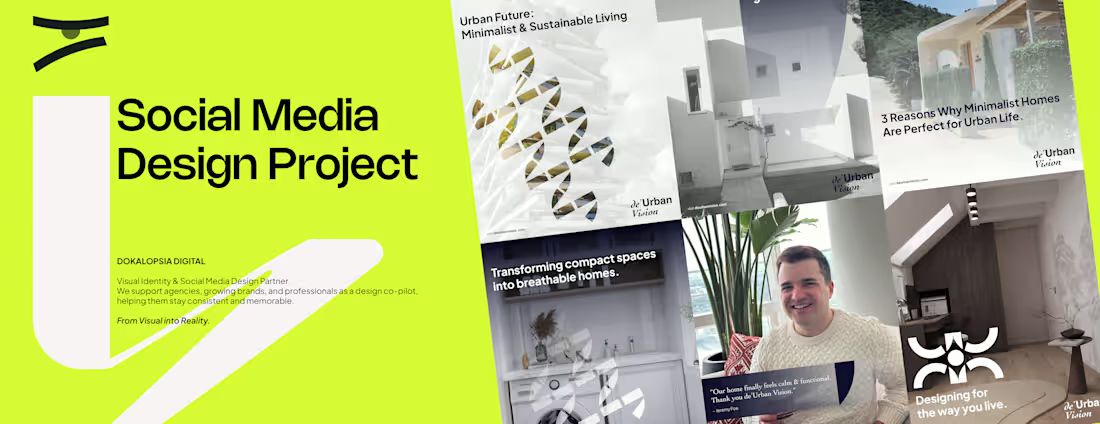 Cover image for Minimalist Social Media Design for de’Urban Vision