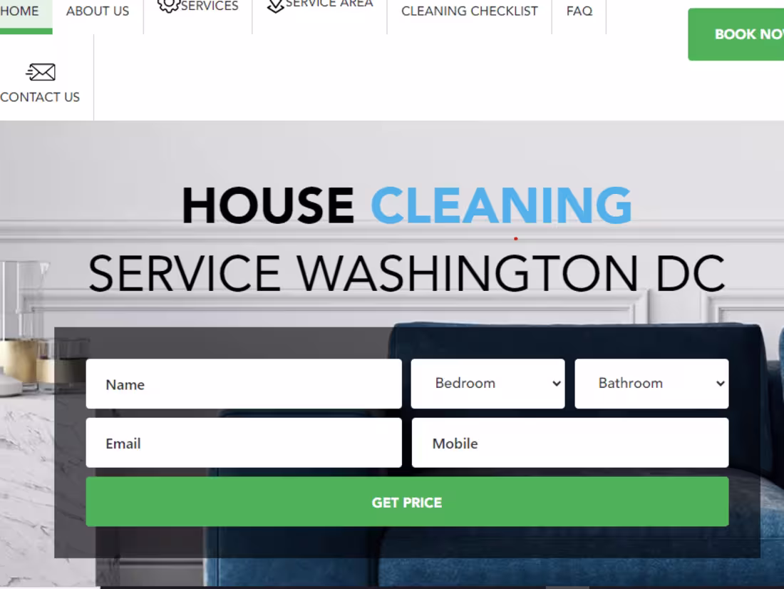 Cover image for DC Cleaning Service | Maid Service Washington DC
