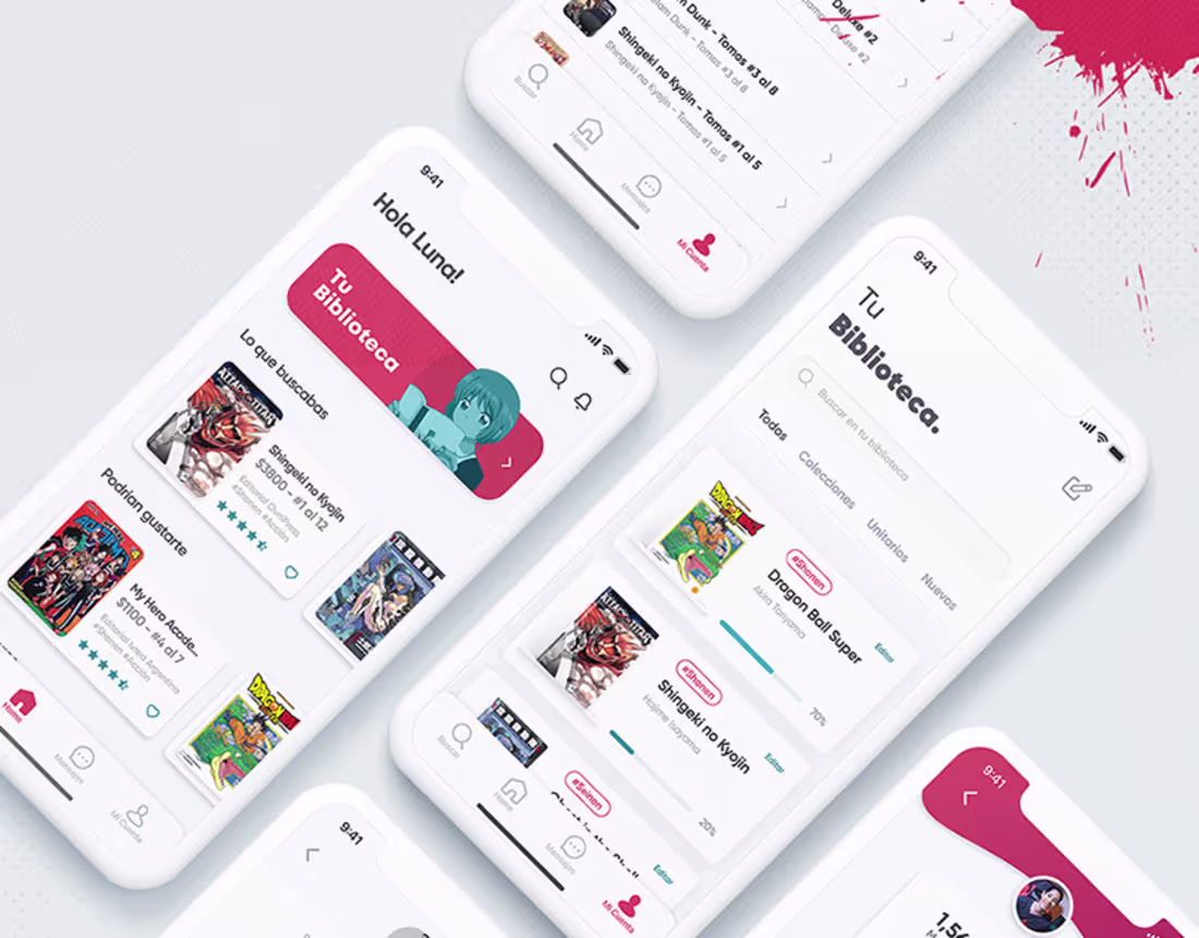 Cover image for ISSHO - UX UI Design | Manga Anime Social Media App :: Behance