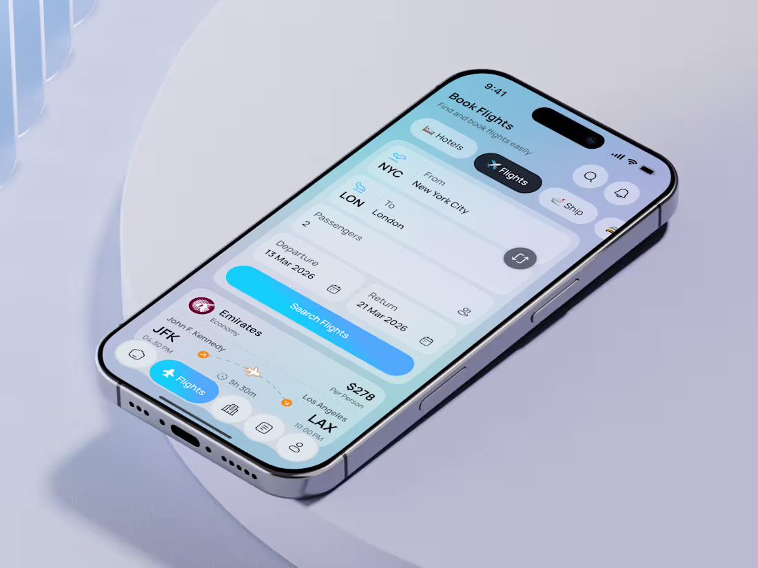 Cover image for Flight Booking Mobile App –