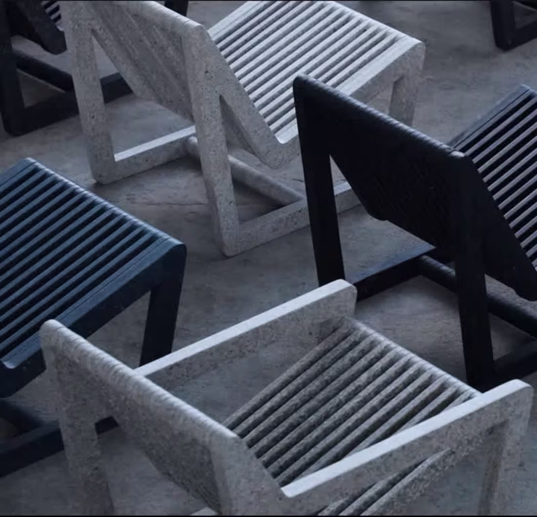 Cover image for Recycled Plastic Furniture made from 2000 recycled plastic bags